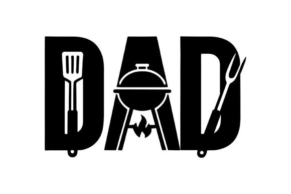 BBQ Dad Grill Tools Design: Sizzling Graphics for Any Project