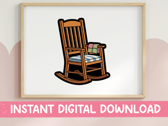 Bring Home the Comfort: The Rocking Chair Sticker for Every Crafter