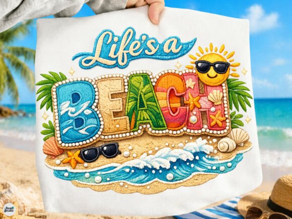 Bring Summer to Life with a Lifes a Beach Cute Summer PNG Design