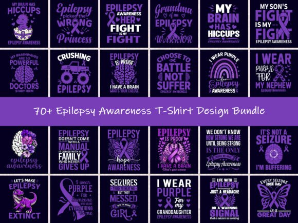 Epilepsy Awareness Design Bundle: 70+ Powerful Graphics