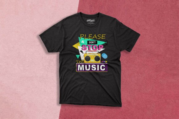 Revive the Vibe: The Ultimate 90s Boombox Tee Design