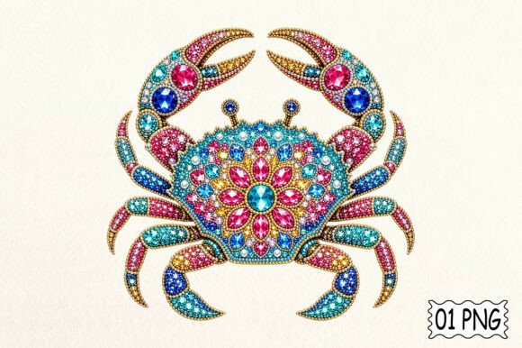 Sparkling Seaside Style: The Coastal Crab Design PNG