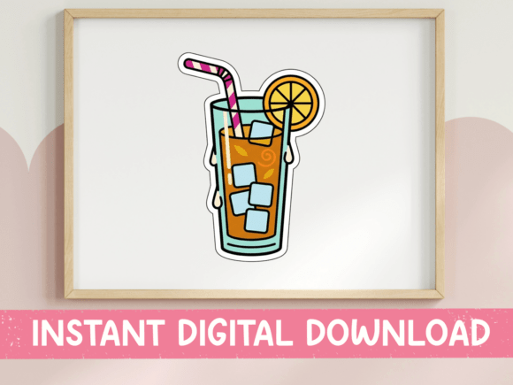 Sweet Tea Sippin': A Sticker Design for Southern Charm & Summer Vibes