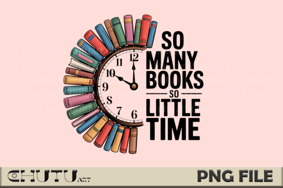 Timeless Charm: The “So Many Books” Clock Design