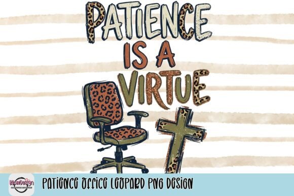 Wild Elegance: The Patience Office Leopard PNG Design